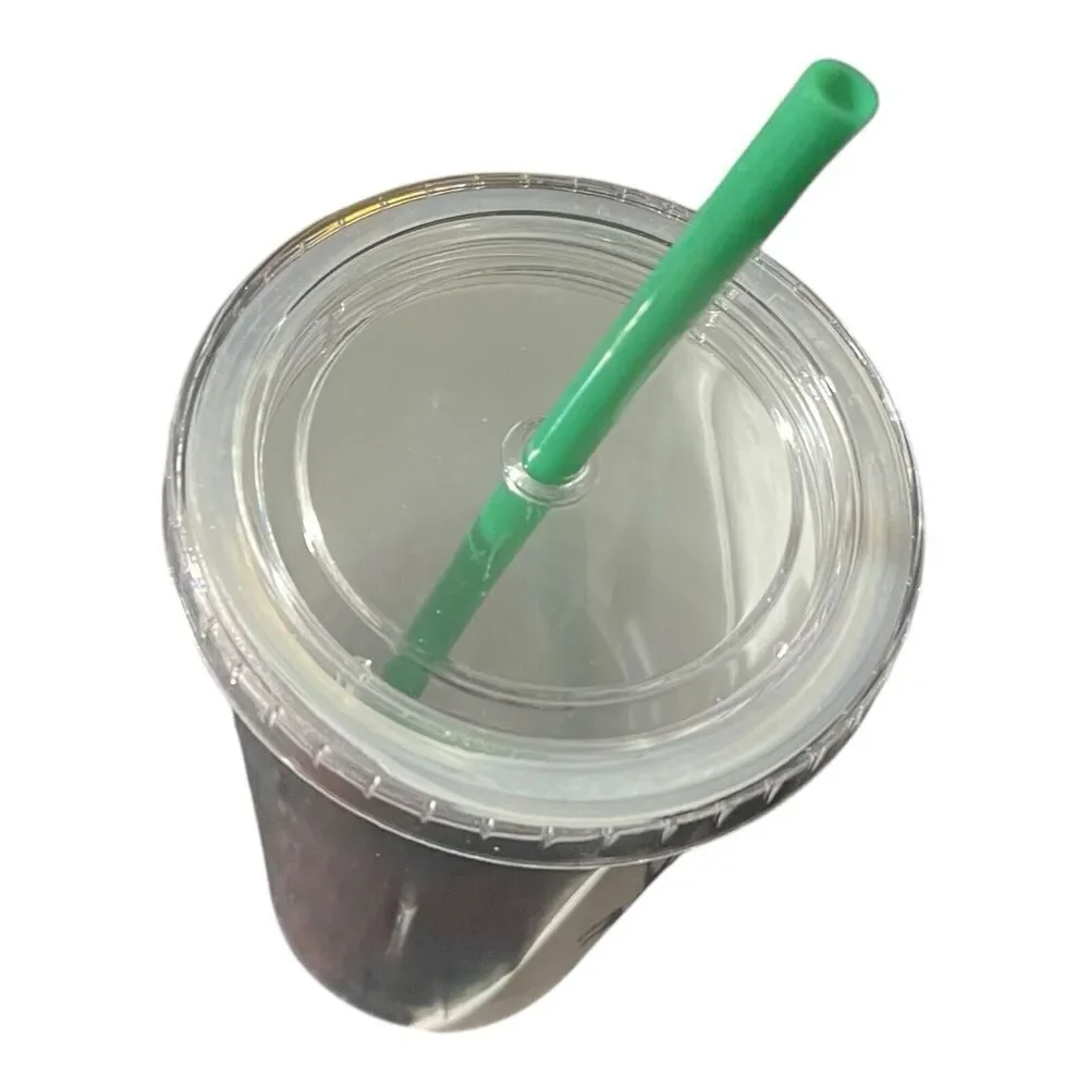 Starbucks Christmas Holiday 2020 Tumbler Poinsettias 16 Oz With Straw Floral‎
